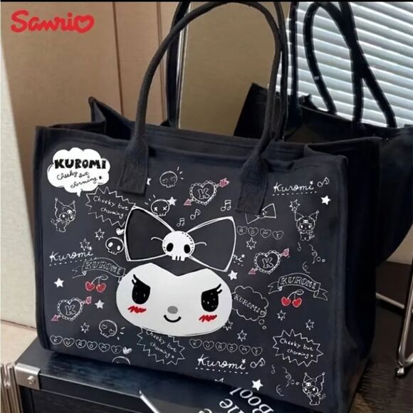 Hello Kitty KUROMI Black Tote Bag! - Picture 5 of 5